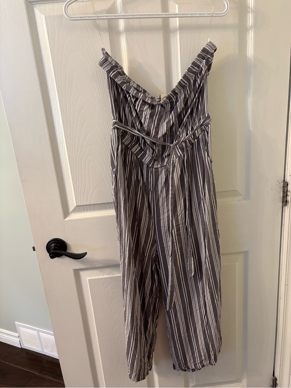 Strapless Stripe Jumpsuit